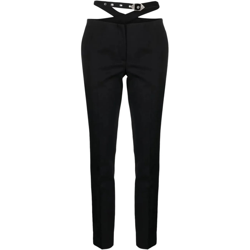 The Attico Broek long pants black schwarz