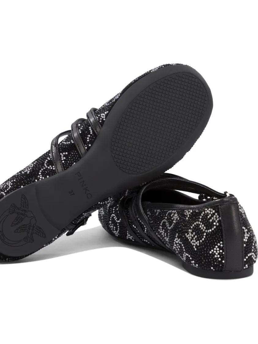 Thumbnail - Black Ballerinas With Delicate Bow - Gr. 39 (EU) - in Schwarz