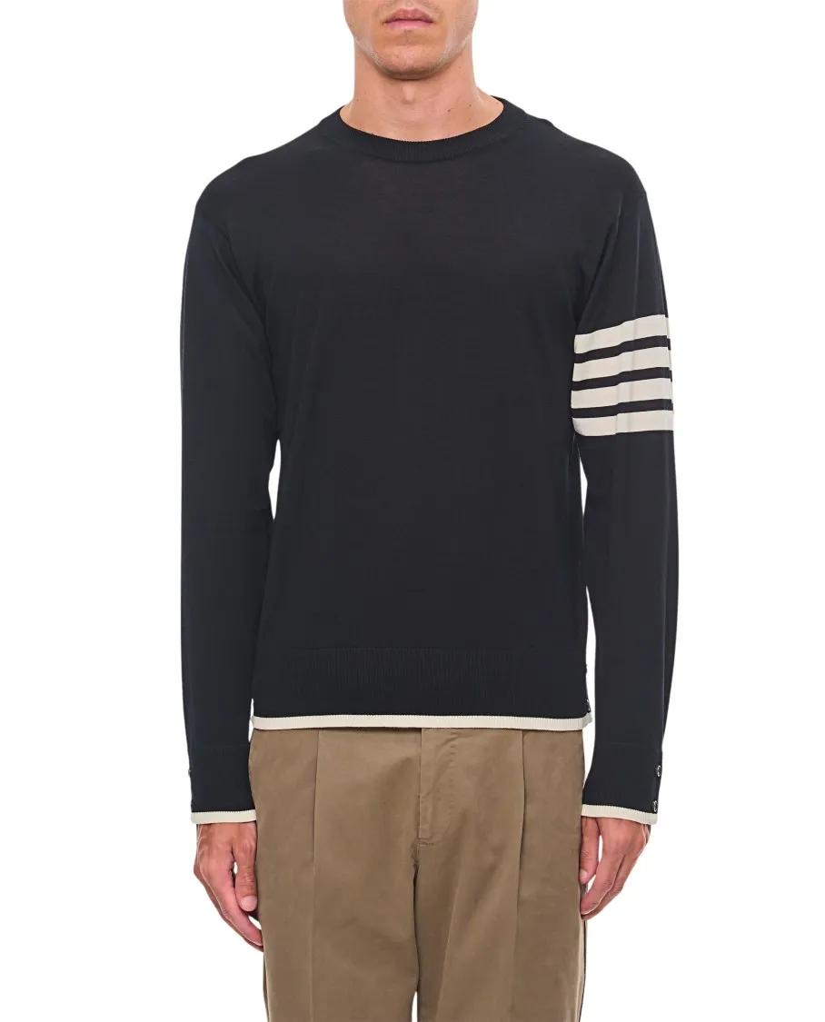 Thom Browne - Virgin Wool Pullover - Größe 2 - schwarz