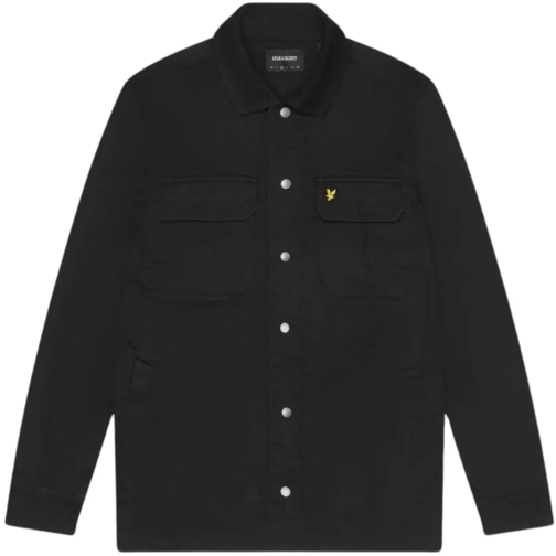 LYLE & SCOTT Weste Lyle&scott Bedford Cord Overshirt Overshirts Zwart schwarz