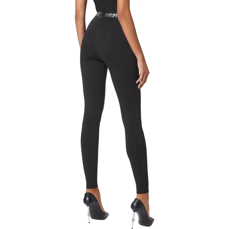 Philipp Plein Leggings Leggings Mit Schmucksteinen schwarz(Image 2)