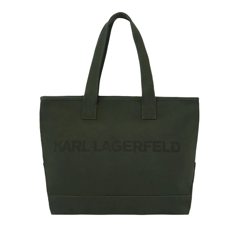 Karl Lagerfeld Shopper Extra große Tote Bag mit Logo Shopper dunkel-grün