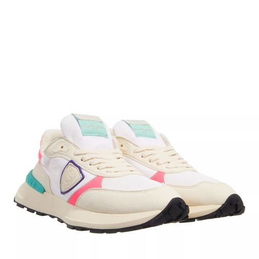 Philippe Model Antibes Low Woman Mondial Pop Blanc Fucsia Low-Top Sneaker