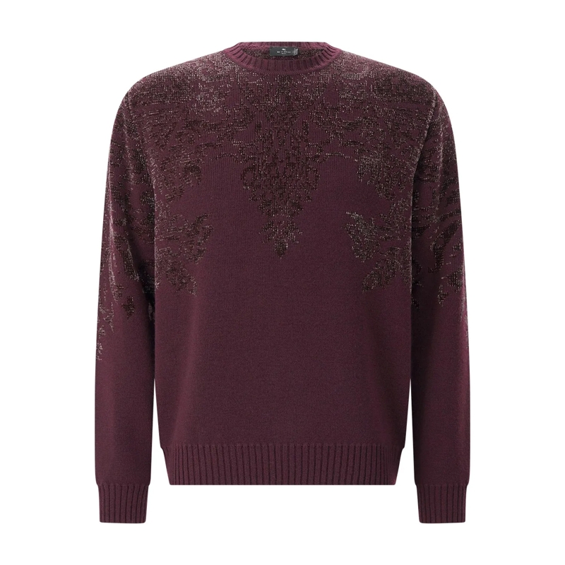 Etro Pullover Pullover aus Woll-Mix lila