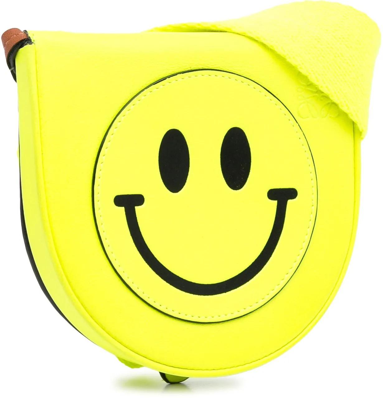 Loewe Hobo bags 2010-2023 Small Smiley Heel Crossbody in geel