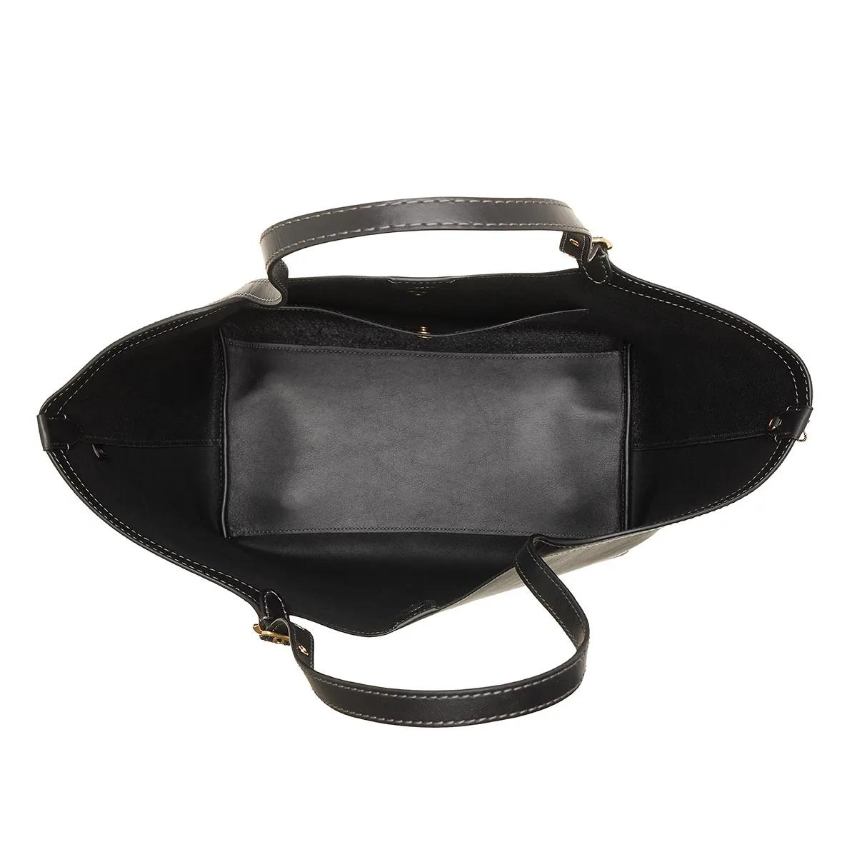 Coach Shoppers & Totes Natural Grain Leather Gramercy Tote in zwart