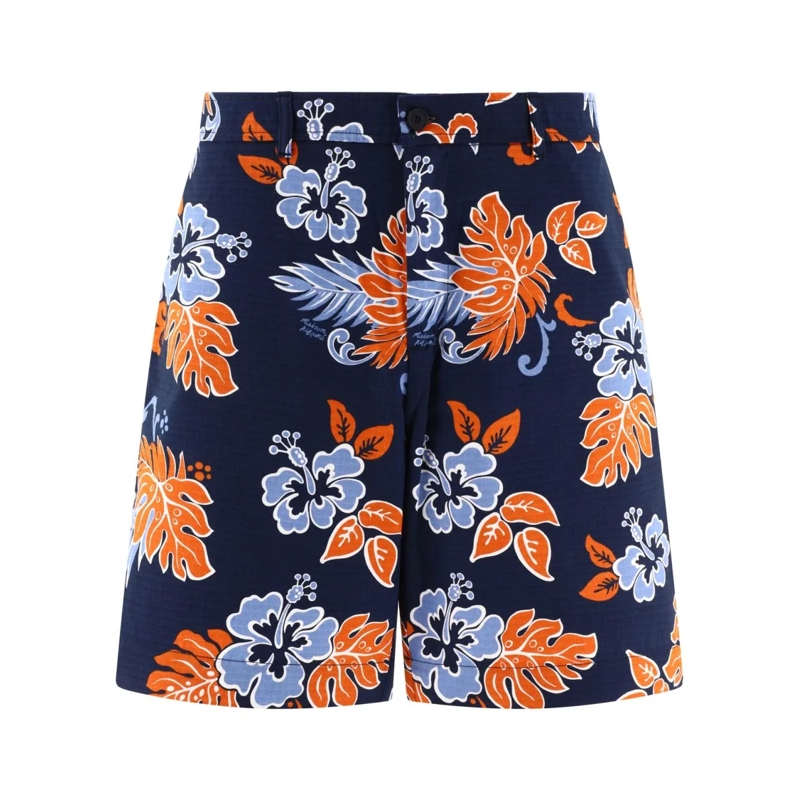 Maison Kitsune Casual Shorts "Board" Shorts Blue