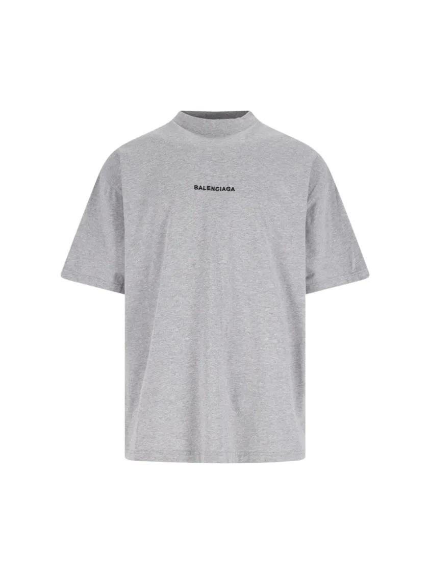 Thumbnail - Balenciaga - "Uniform" Oversize T-Shirt Gray - Größe II - grau