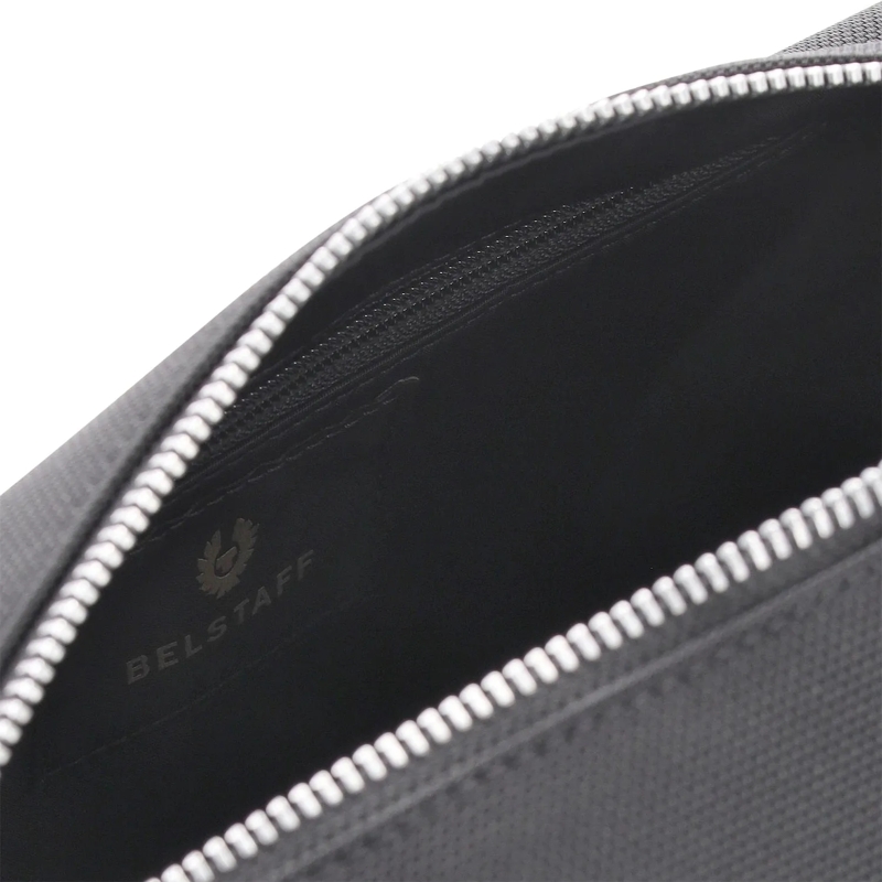 Belstaff Sac à bandoulière Waschtasche mit Lederapplikationen schwarz(Image 6)