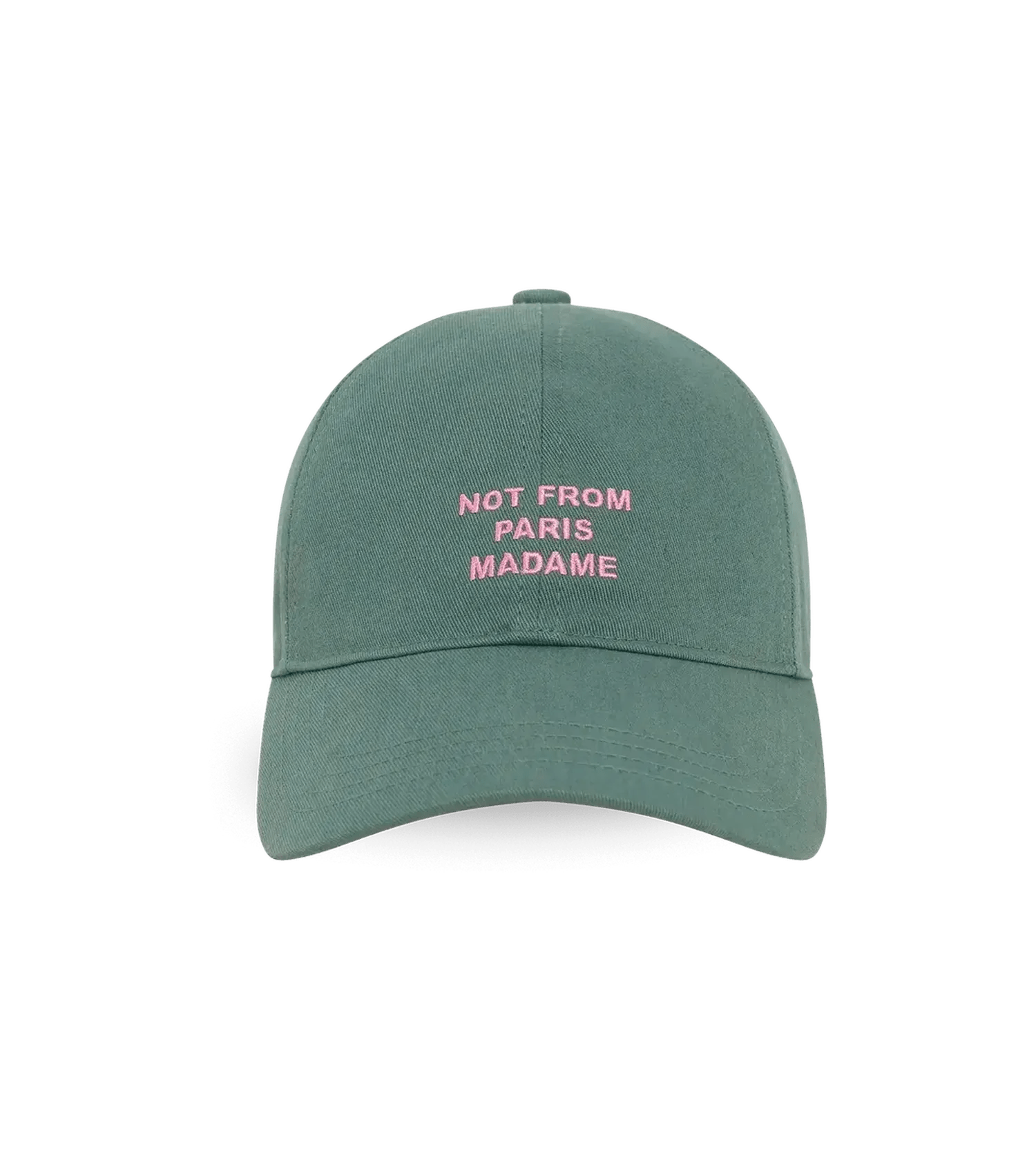 Drôle De Monsieur Mützen - Cap mit Slogan-Stickerei - Gr. ONE SIZE - in Grün - für Damen