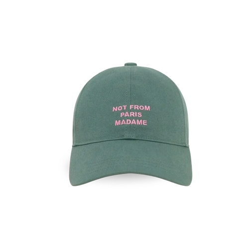 Drôle De Monsieur Pet Cap mit Slogan-Stickerei WATER GREEN WATER GREEN