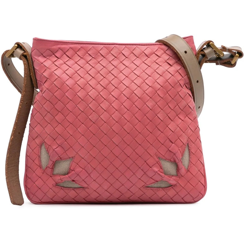 Bottega Veneta Schultertasche Intrecciato Crossbody rose