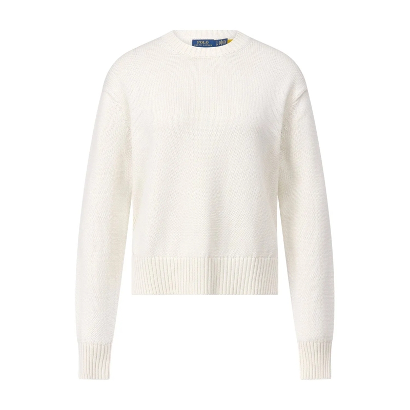 Polo Ralph Lauren Pullover Classic Crew Neck Long Sleeve Pullover White