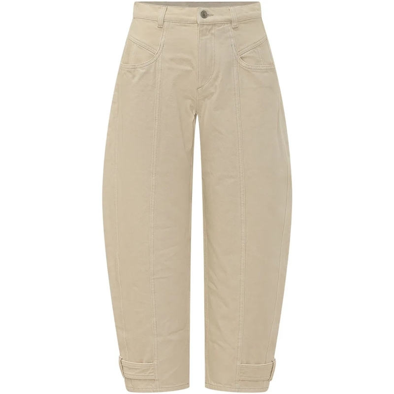Isabel Marant Hose Leja Pantaloni con Cuciture beige