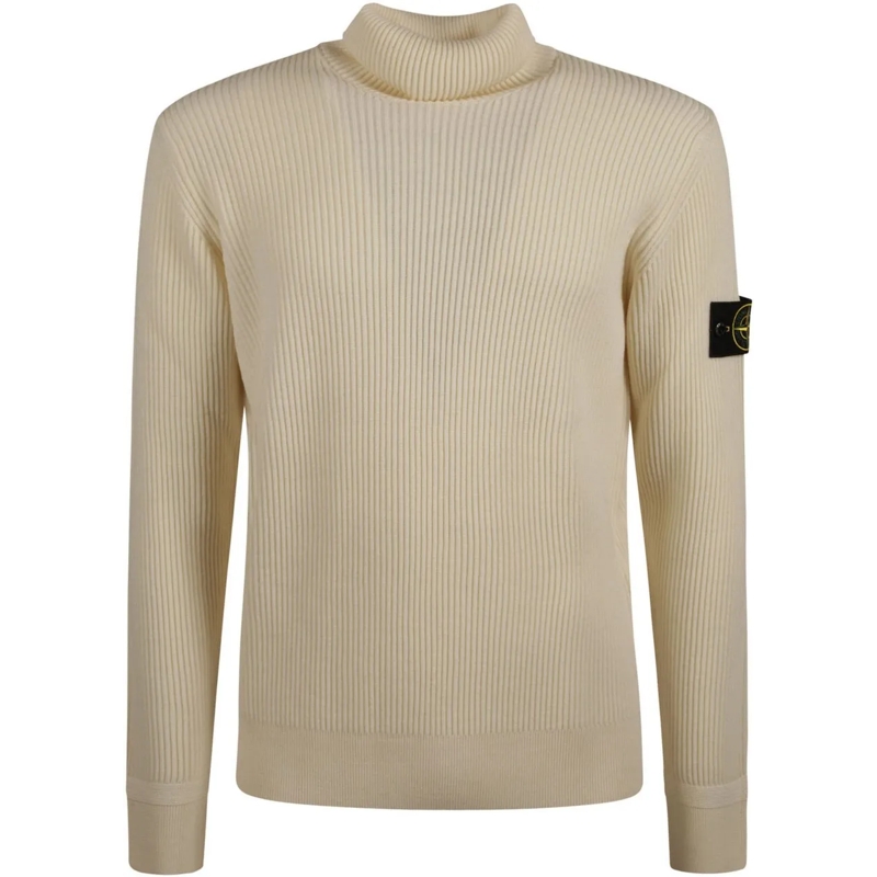 Stone Island  Rws Turtle Neck Sweater White weiß