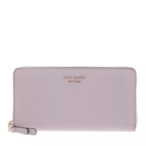 Kate Spade New York Roulette Pebbled Zip Around Continental Wallet Lilac Moonlight Zip-Around Wallet