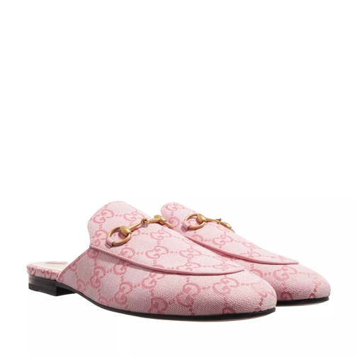 Gucci Muil Princetown GG Slipper Pink Canvas