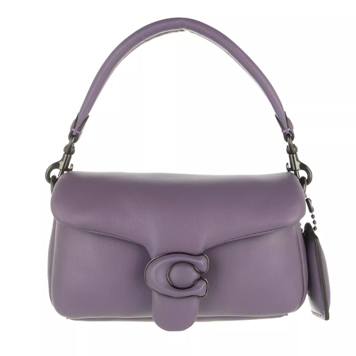 Coach Leather Covered C Closure Pillow Tabby Shoulder Ba V5/Vintage Purple Borsa a tracolla