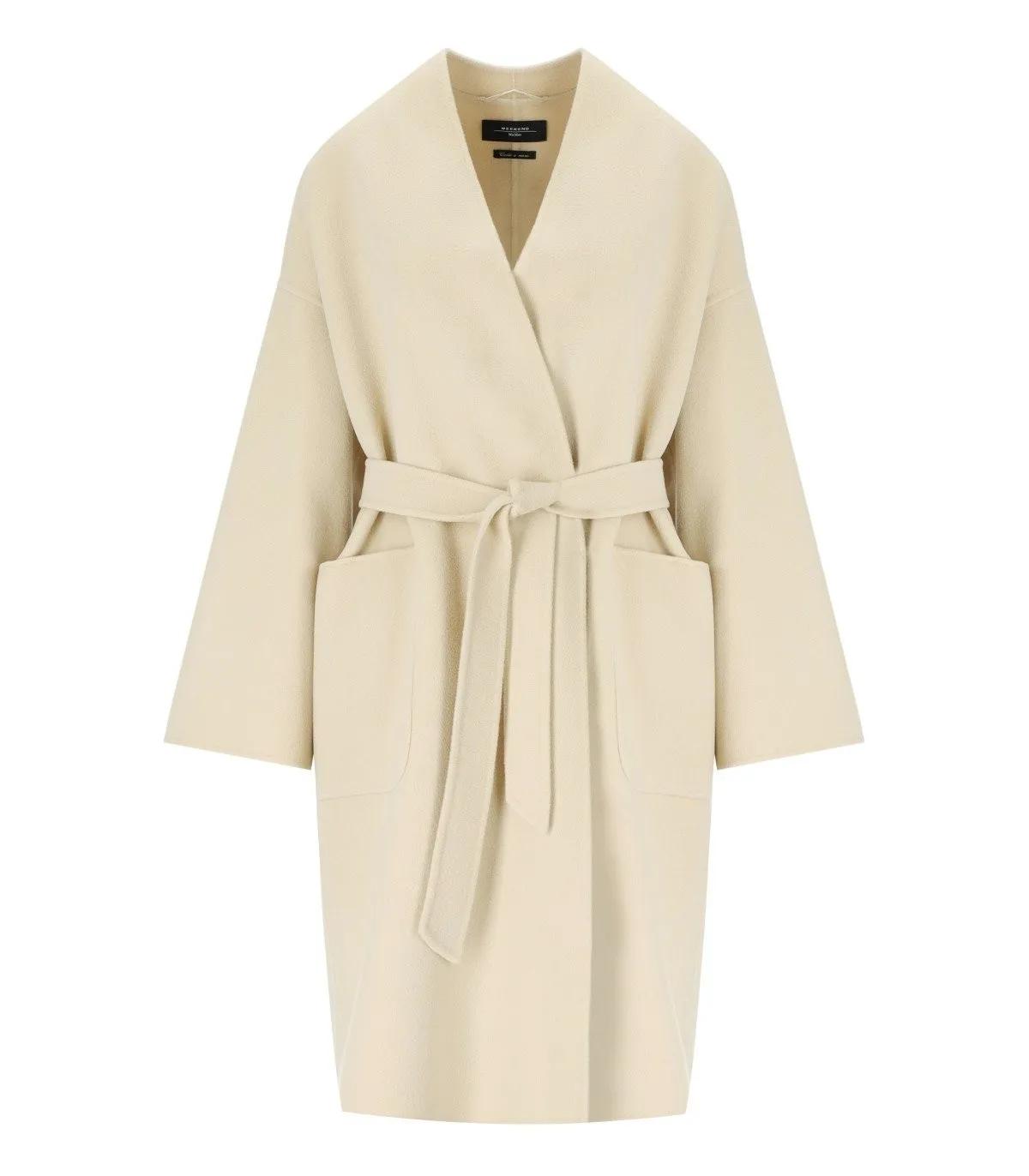 WEEKEND Max Mara - MAX MARA WEEKEND ERIS BEIGER MANTEL - Größe 40 - beige