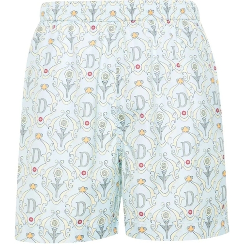 Drôle De Monsieur Korte broek le short plage ornements lightblue blau