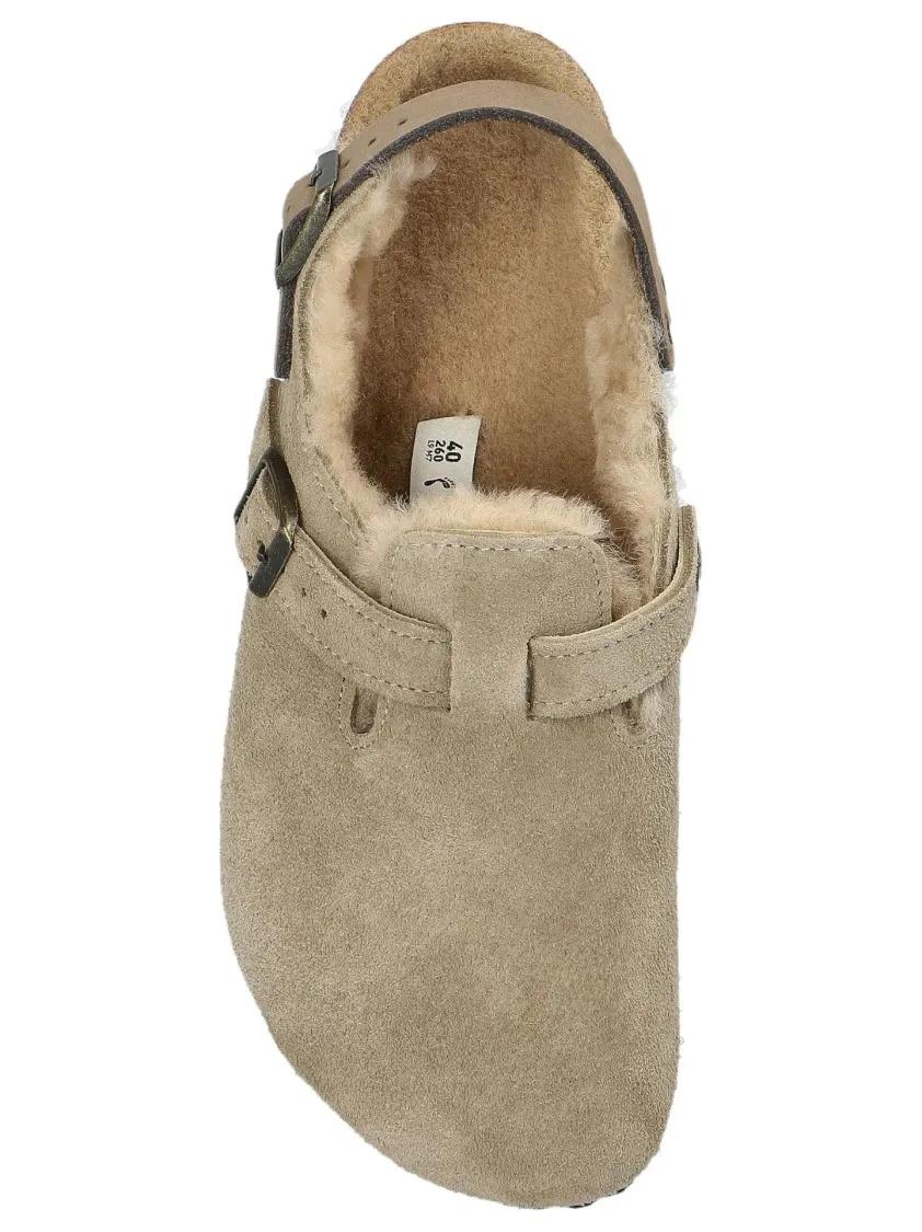 Thumbnail - Birkenstock Sandalen - Closed-Toe Suede Sandals With Adjustable Buckle - Gr. 40 (EU) - in Braun - für Damen