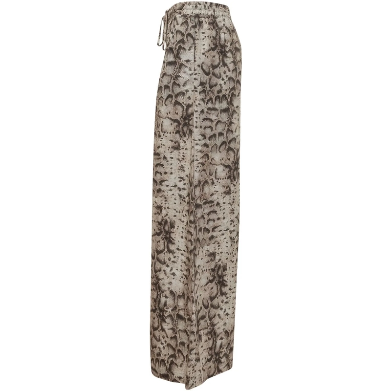 Pinko Jogginghose Pantalone a Gamba Ampia con Stampa beige(Image 3)