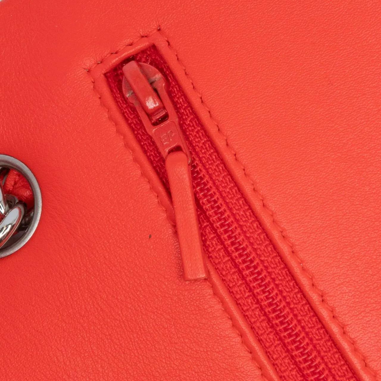 Chanel Hobo bags 2013-2014 Jumbo Classic Patent Stiped Double Flap in oranje