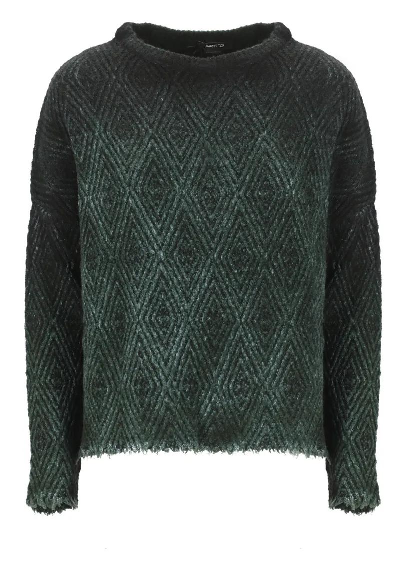 CALIBAN - Silk And Wool Sweater - Größe S - grün