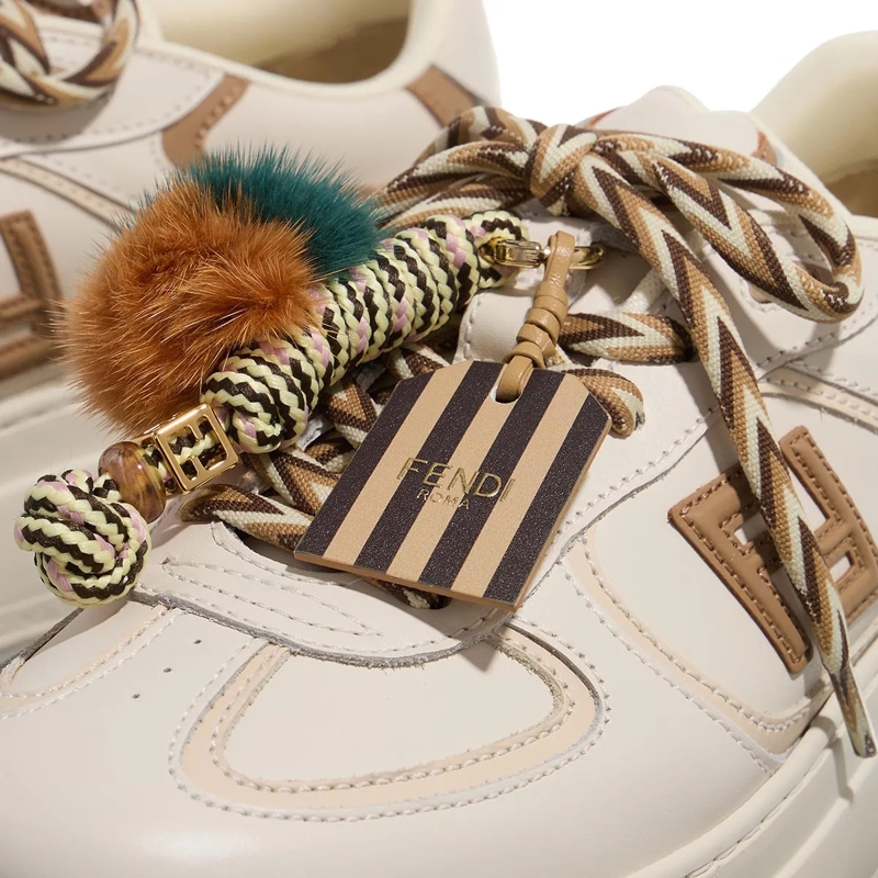 Fendi Plateau-Sneaker Match Platform Sneakers White(Image 4)