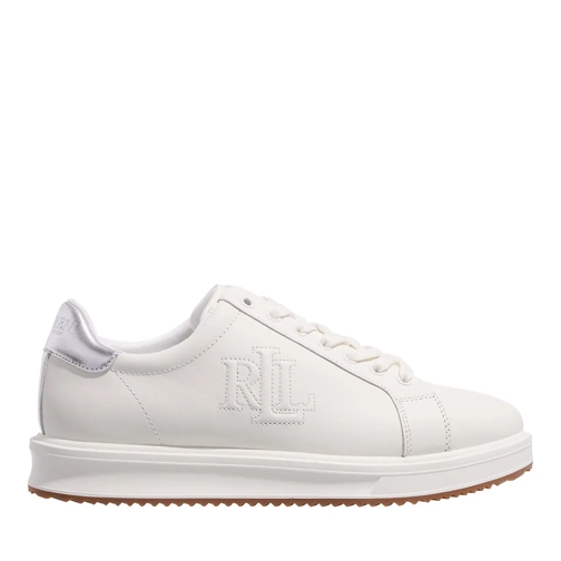 Lauren Ralph Lauren Low-Top Sneaker Ainsley-Sneakers-Low Top Lace Snow White/Polished Silver