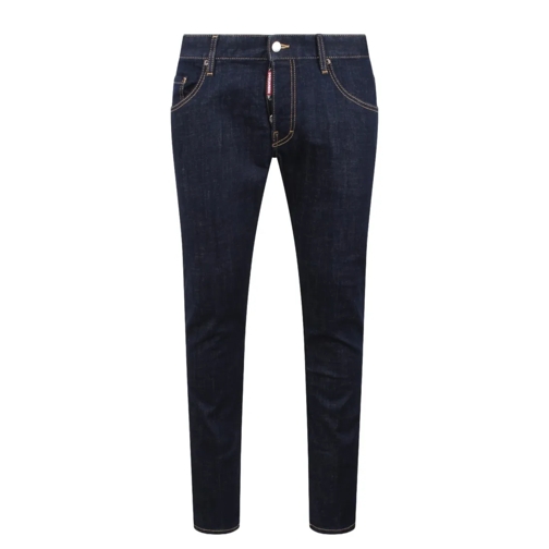 Dsquared2 Jeans Dark Rince Wash Skater Jeans Black