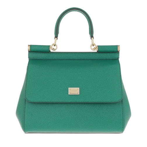 Dolce&Gabbana Sicily Mini Bag Emerald Green Satchel