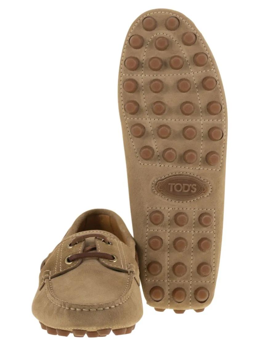 Thumbnail - Rubber Bubble Suede Boat - Gr. 38 (EU) - in Braun