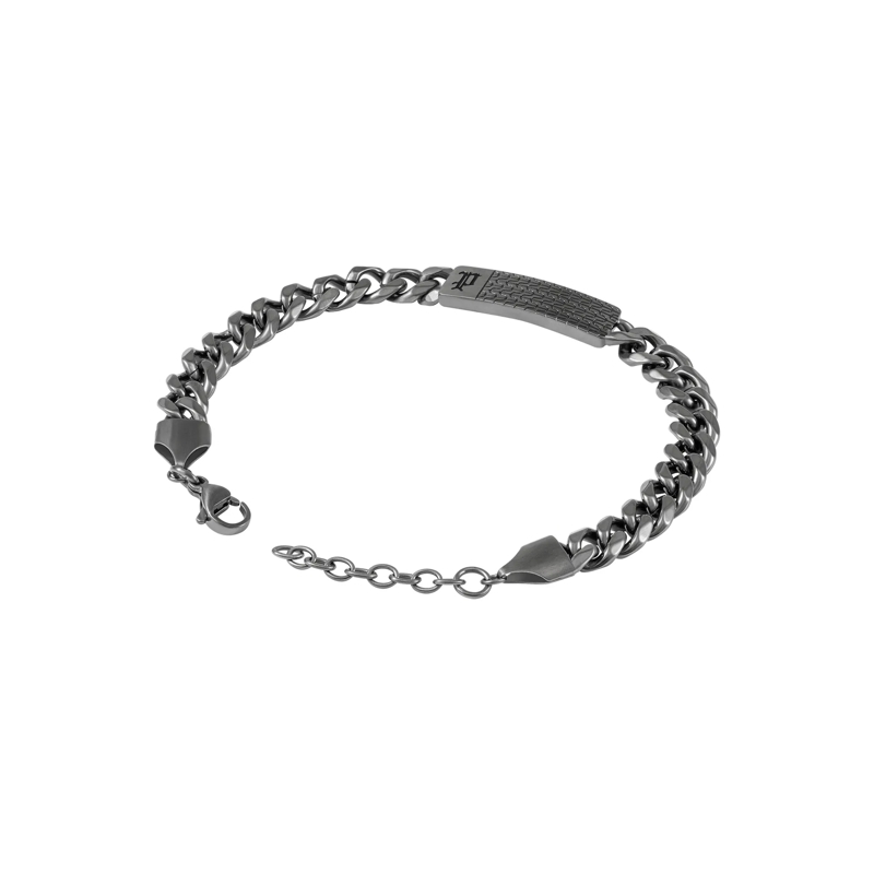 Police Armband Armband Chainmale- Herrenarmband- Farbe: silber schwarz(Image 3)