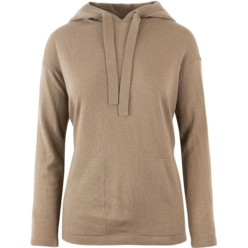 Max Mara  Eroico - Wool Hoodie Brown