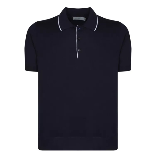 Canali Cotton Polo Shirt Black 