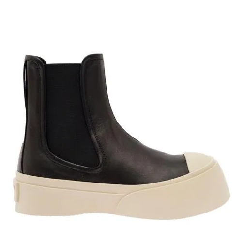 Marni Stiefelette Black Slip-On Ankle Boots Black