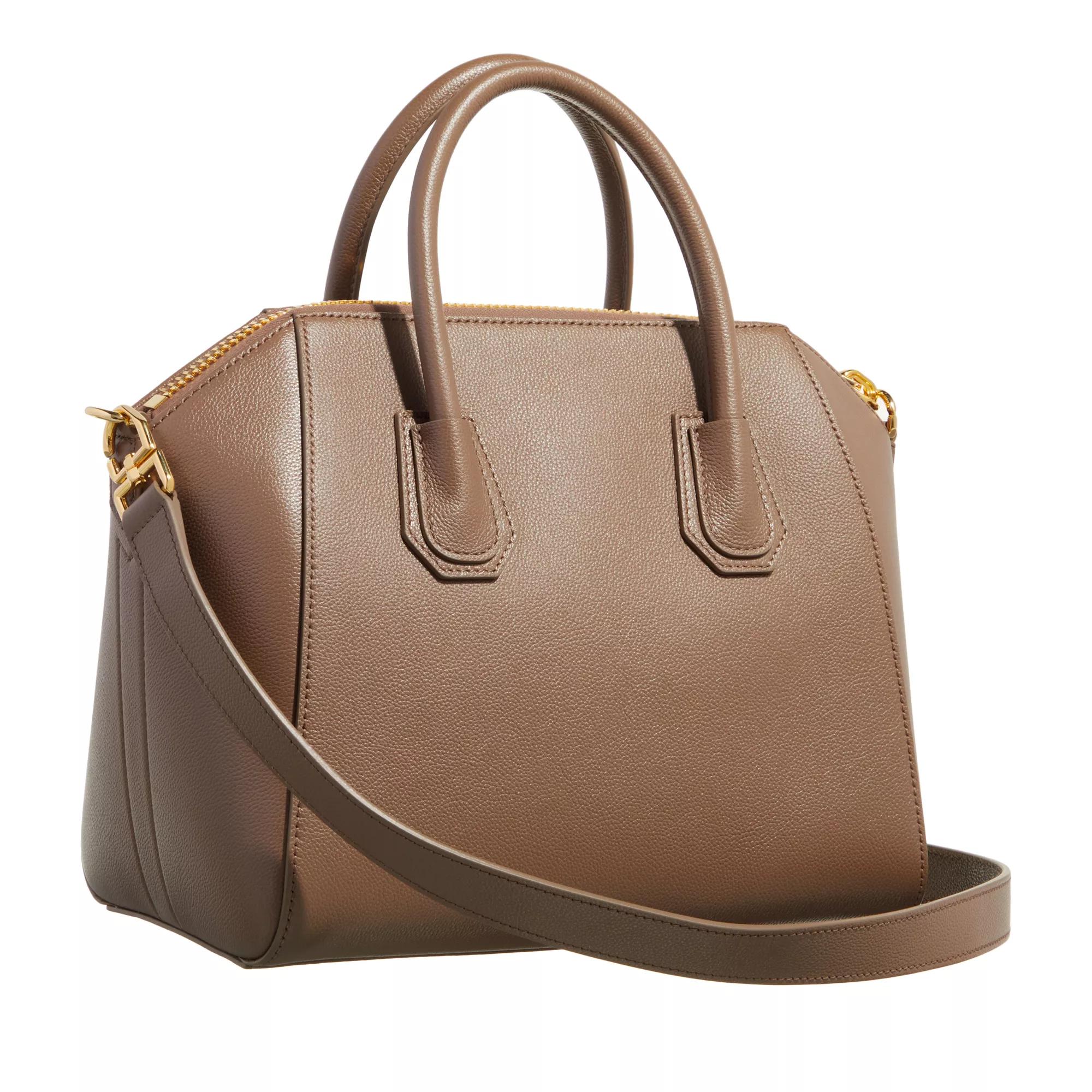 Givenchy Shoppers Small Antigona Bag In Grained Leather in taupe