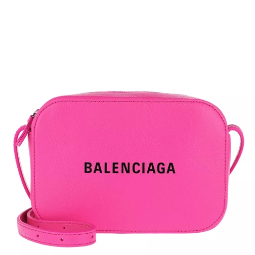 Balenciaga Everyday Shoulder Bag Leather Fuchsia/Black Crossbody Bag