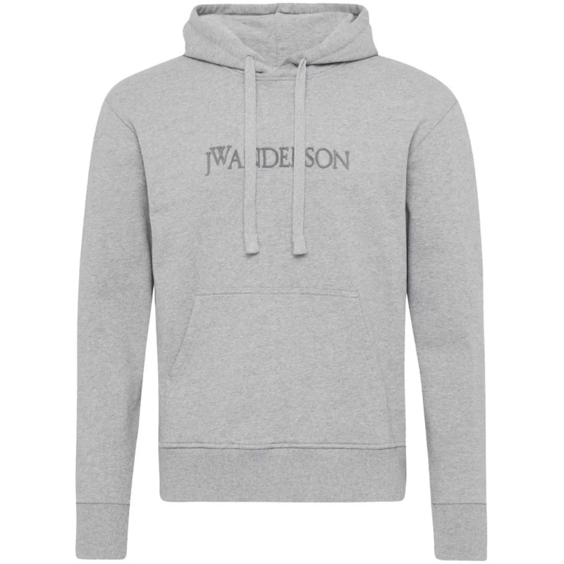 J.W.Anderson  Hoodie With Front Logo Grey