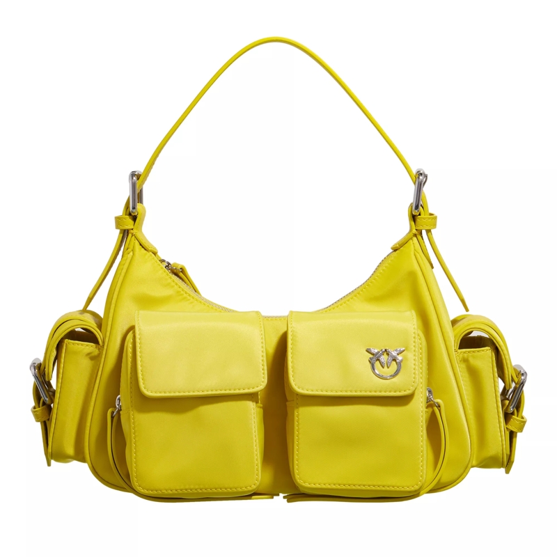 Pinko Hobo Bag Cargo Bag Giallo Sole-Shiny Nickel