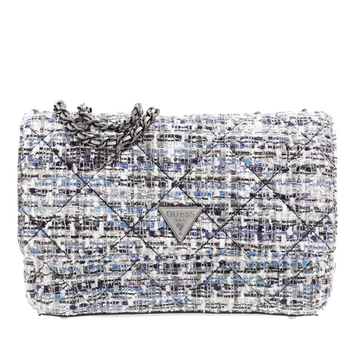Guess Cessily Convertible Xbody Flap Silver Multi Crossbody Bag