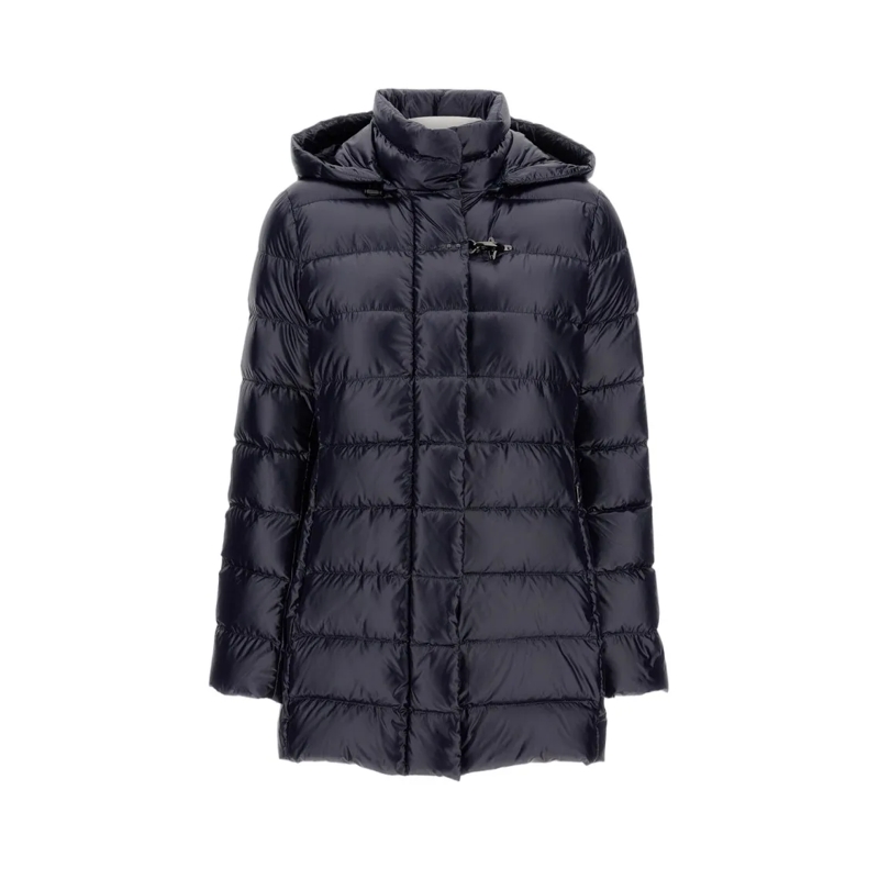 Fay  Urban Down Jacket With Hood Blue