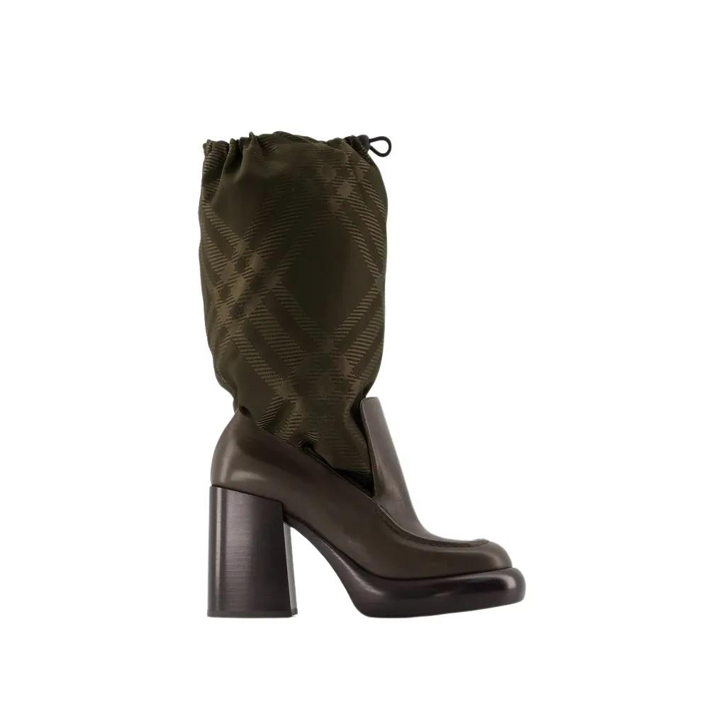 Burberry Stiefel - Wedge 95 Boots - Leather - Multicolor - Gr. 35 (EU) - in Bunt - für Damen