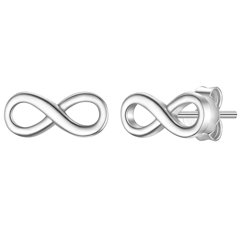 Glanzstücke München Ohrstecker Sterling Silber Ohrstecker Infinity silber