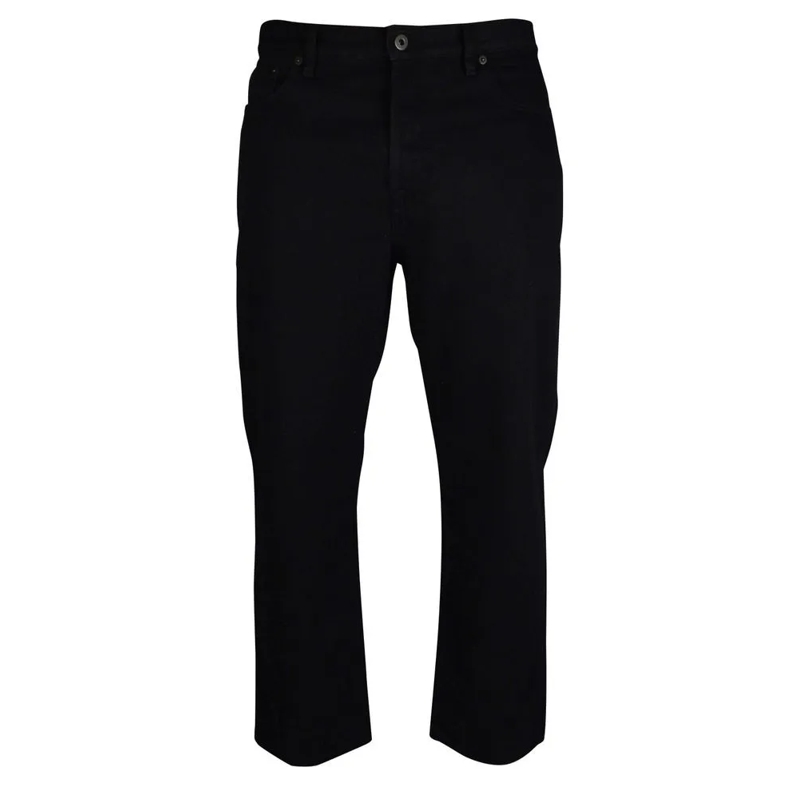 Valentino Garavani Jeans Straight-Cut Black Stretch Cotton Jeans Black