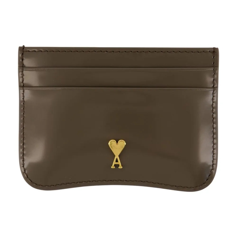 AMI Paris Geldbörse Paris Paris Cardholder - Leather - Khaki Green