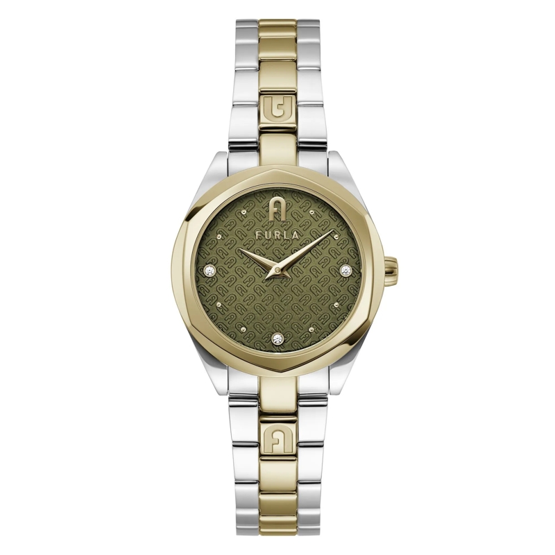 Furla Automatikuhr Quarz-Analoguhr Furla Petite Bangle grün