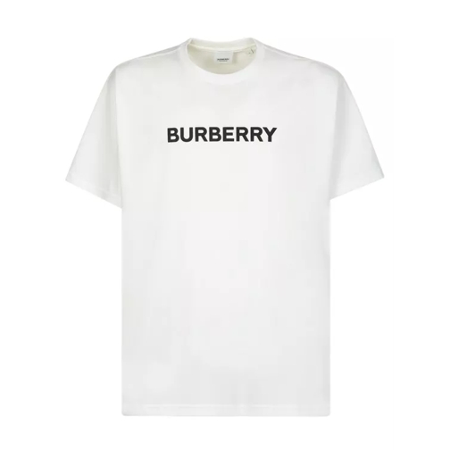 Burberry Oversized T-Shirt With Logo On The Front White T-Shirts