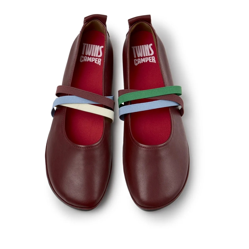 Camper Ballerinas Unser Right ist seit 2005 ein Alltagsheld, der Fle dunkelrot(Image 5)